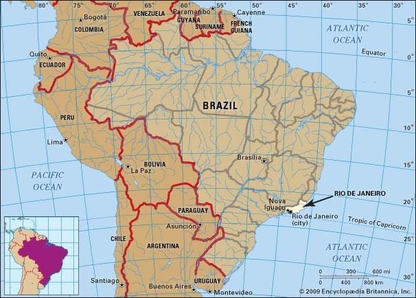 donde es el de Río de Janeiro, ubicada en el mapa