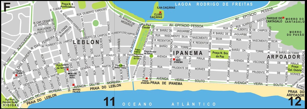 mapa de gay de Río de Janeiro