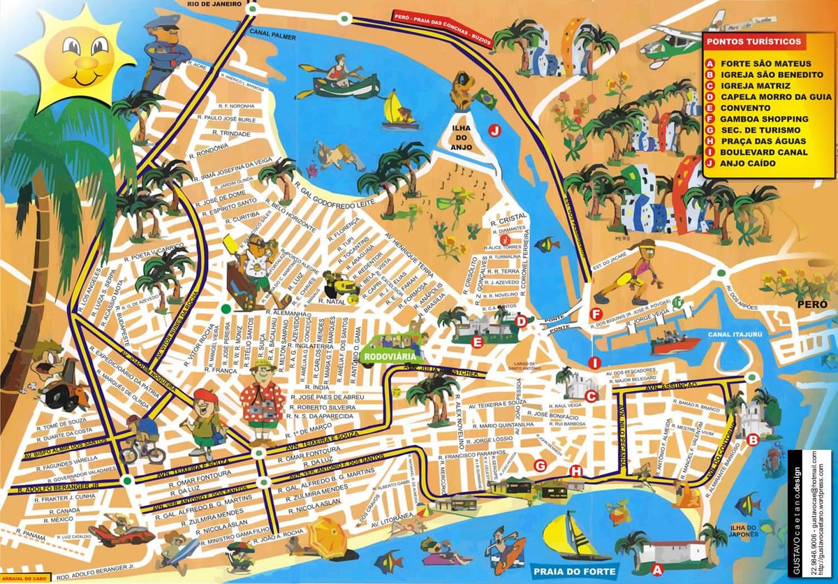 mapa de Río de Janeiro, puerto de cruceros