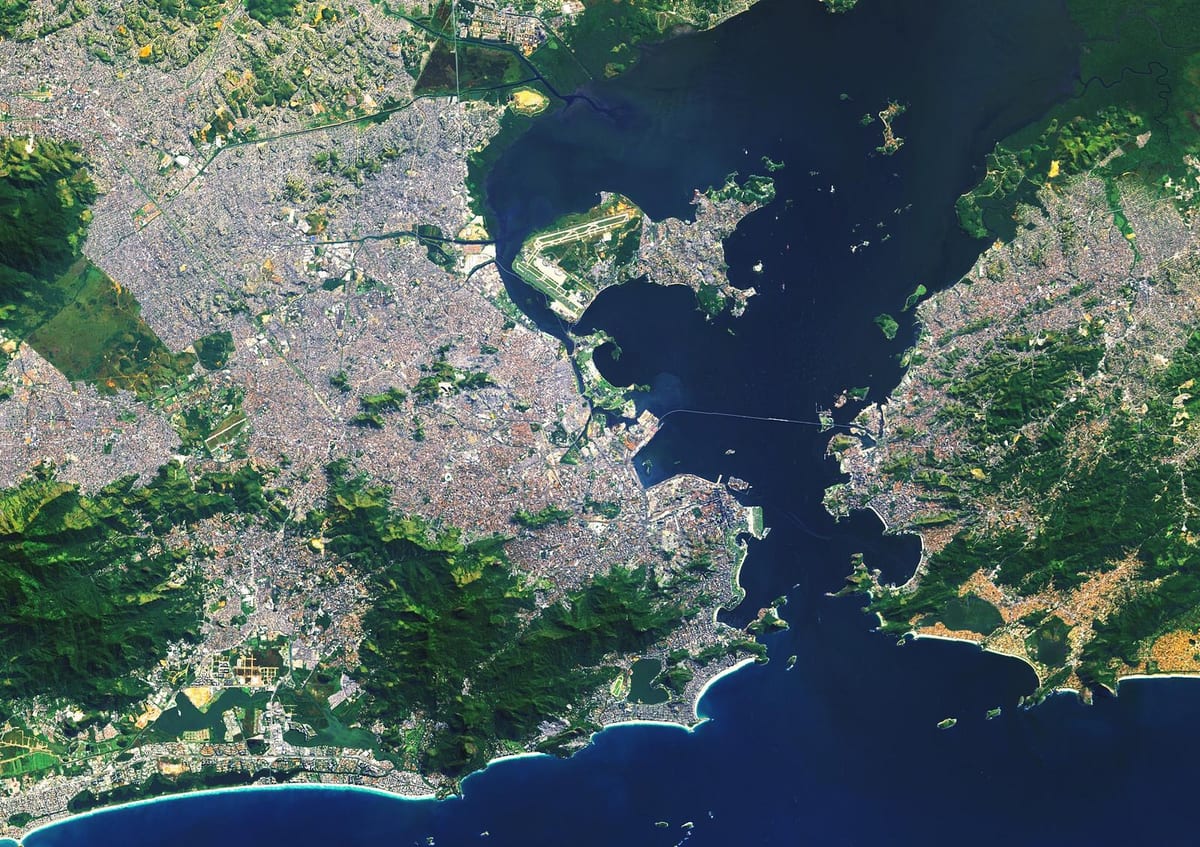mapa satelital de Río de Janeiro