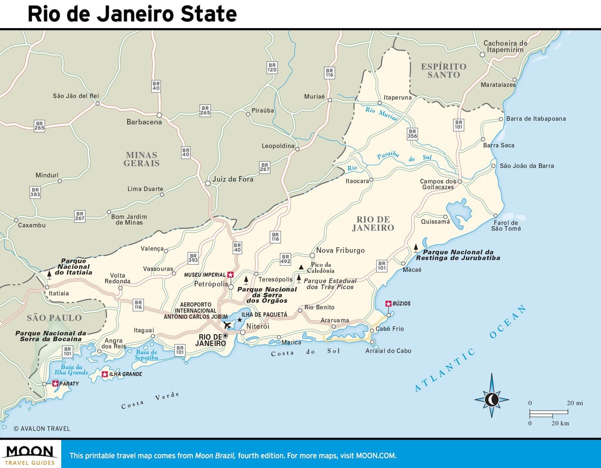 Región de río de Janeiro mapa