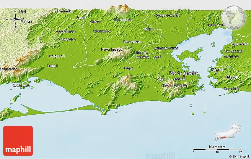mapa geográfico del Río