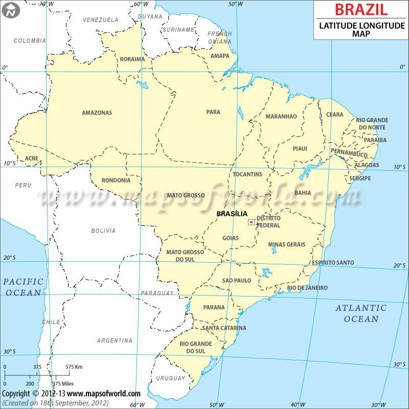 latitud mapa de Río