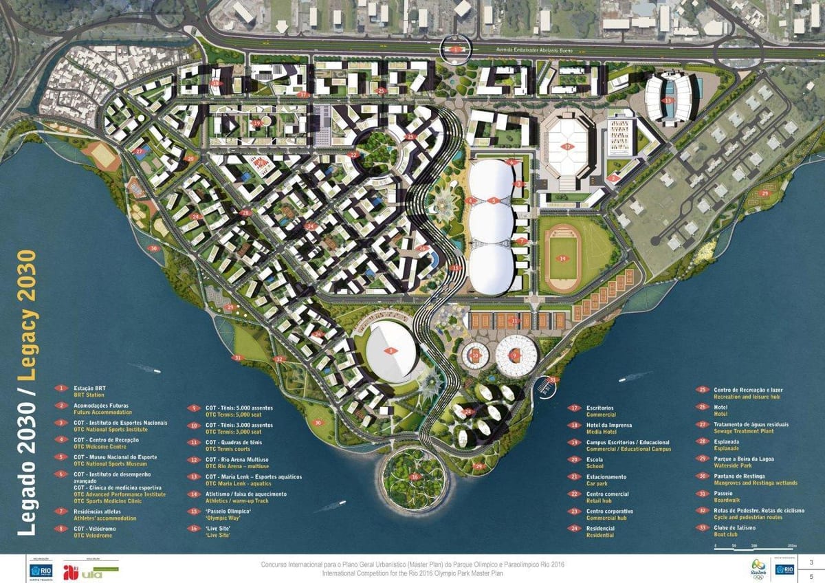 mapa de Río park